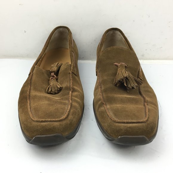 Salvatore Ferragamo Suede Tassel Loafers Size 10D